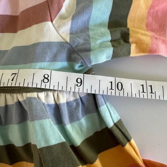 Hanna Anderson Multicolor Striped Dress & Bloomer Size 12-18 Month - Picture 4 of 9